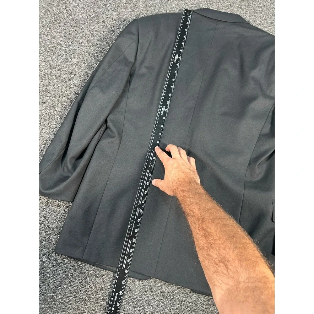 Canali Blazer Men's 40R Black Wool Italy Designer Proposta 3 Button Preppy Dress